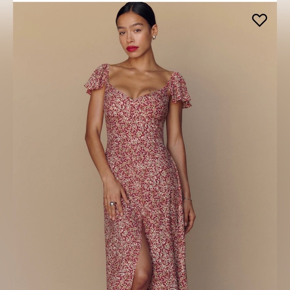 Reformation baxley dress la vie en rose 6 petites